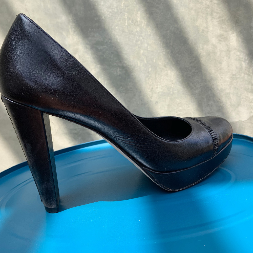 Cole Haan Stephanie Platform Pump w/Zipper Detail